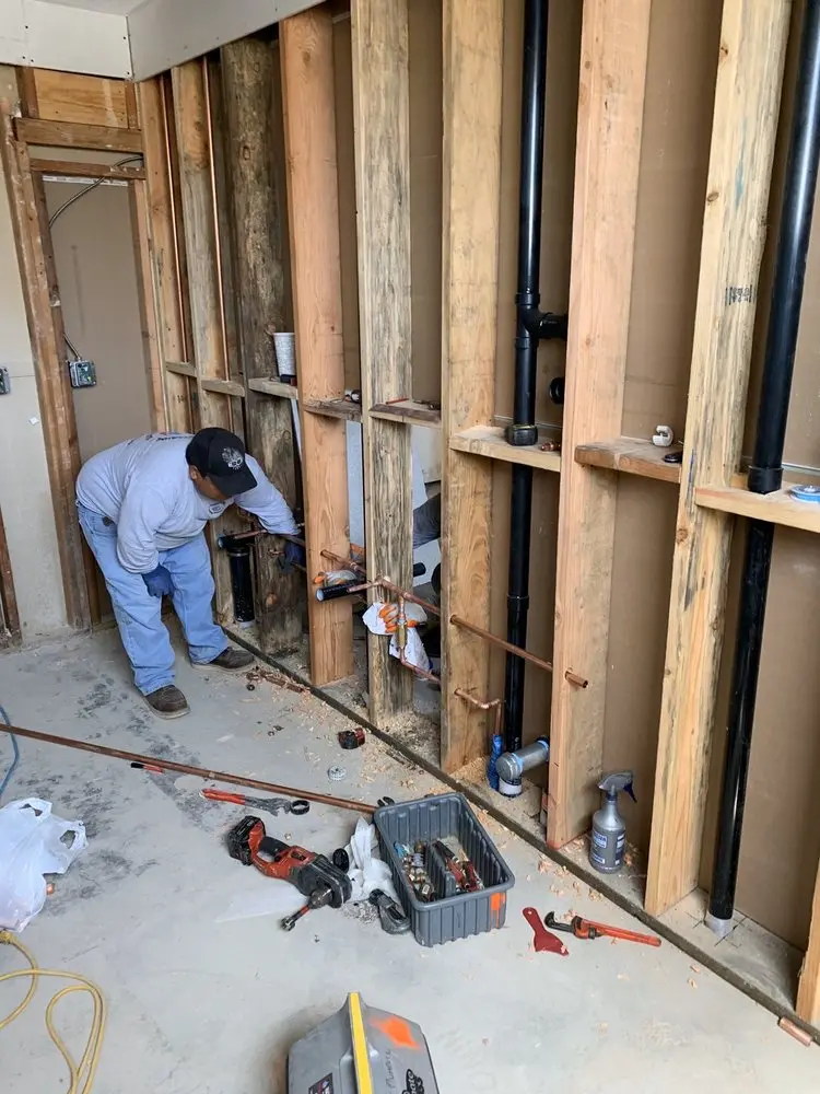 Commercial rough-in plumbing for Commercial Plumbing in The Landings at Wellington